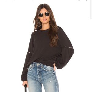 The Great. Beautiful black sweatshirt size 2 fits like a medium